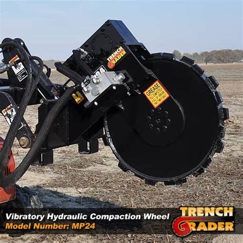 trench compactor mini skid steer|Compaction Wheel .